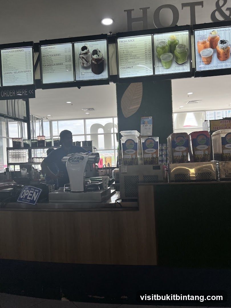 Drink Menu Display