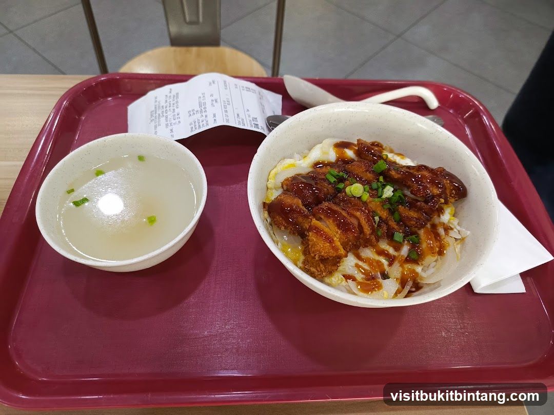 Chicken Katsu Donburi with Soup