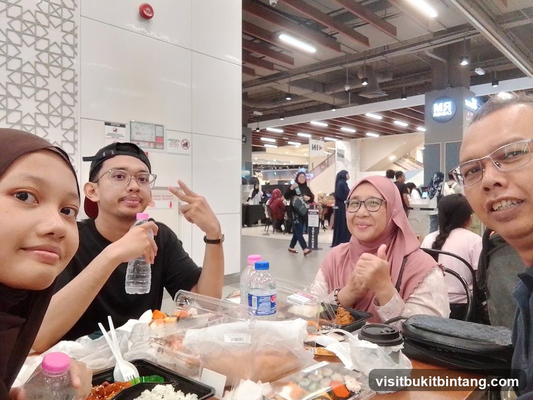 Family enjoying a meal