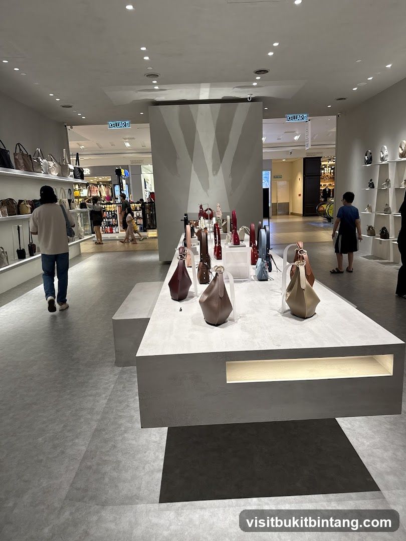 Handbag Display in Store