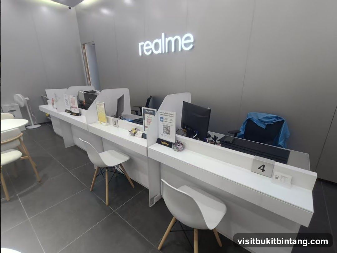 Realme Store Service Counter