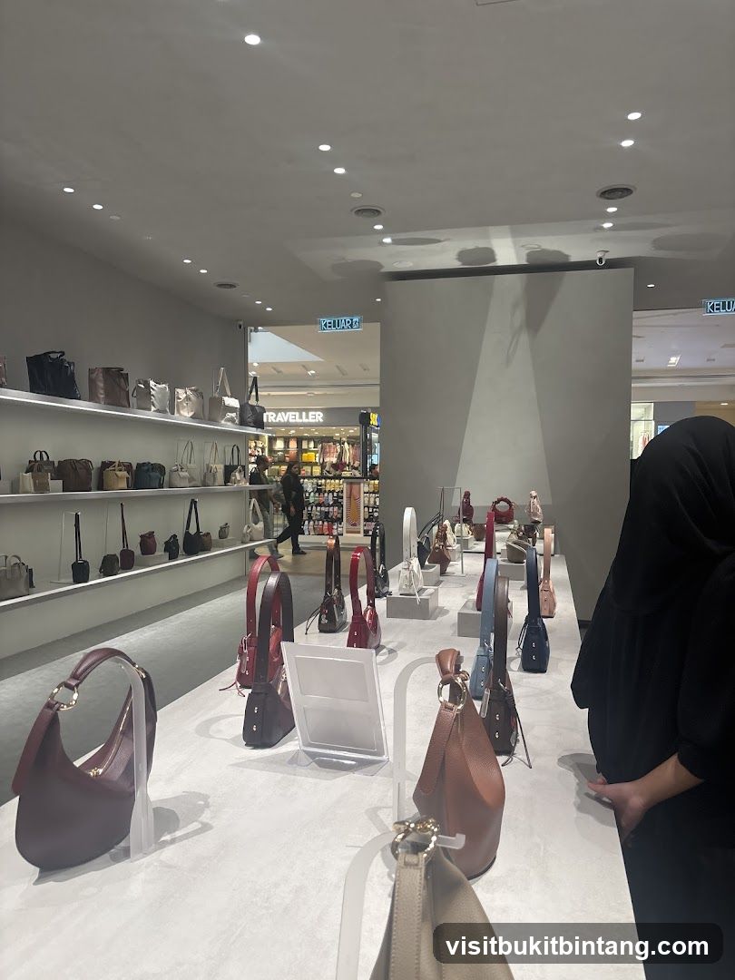 Handbag Display in a Store