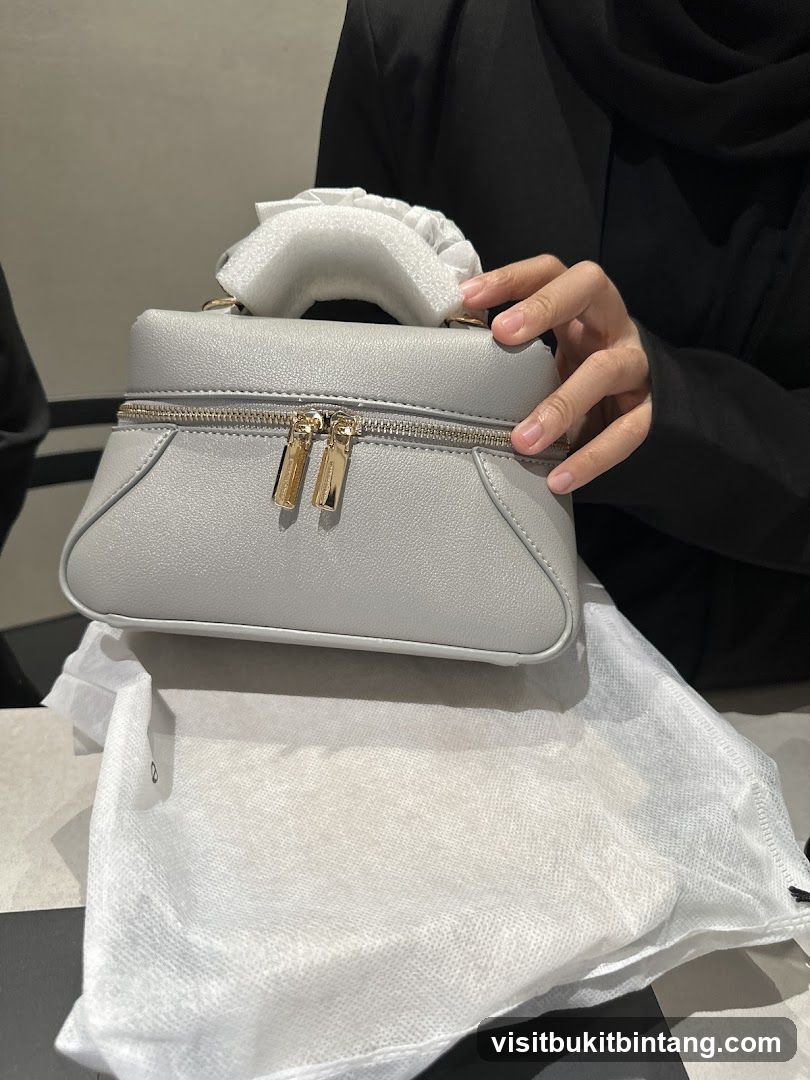 Gray Handbag