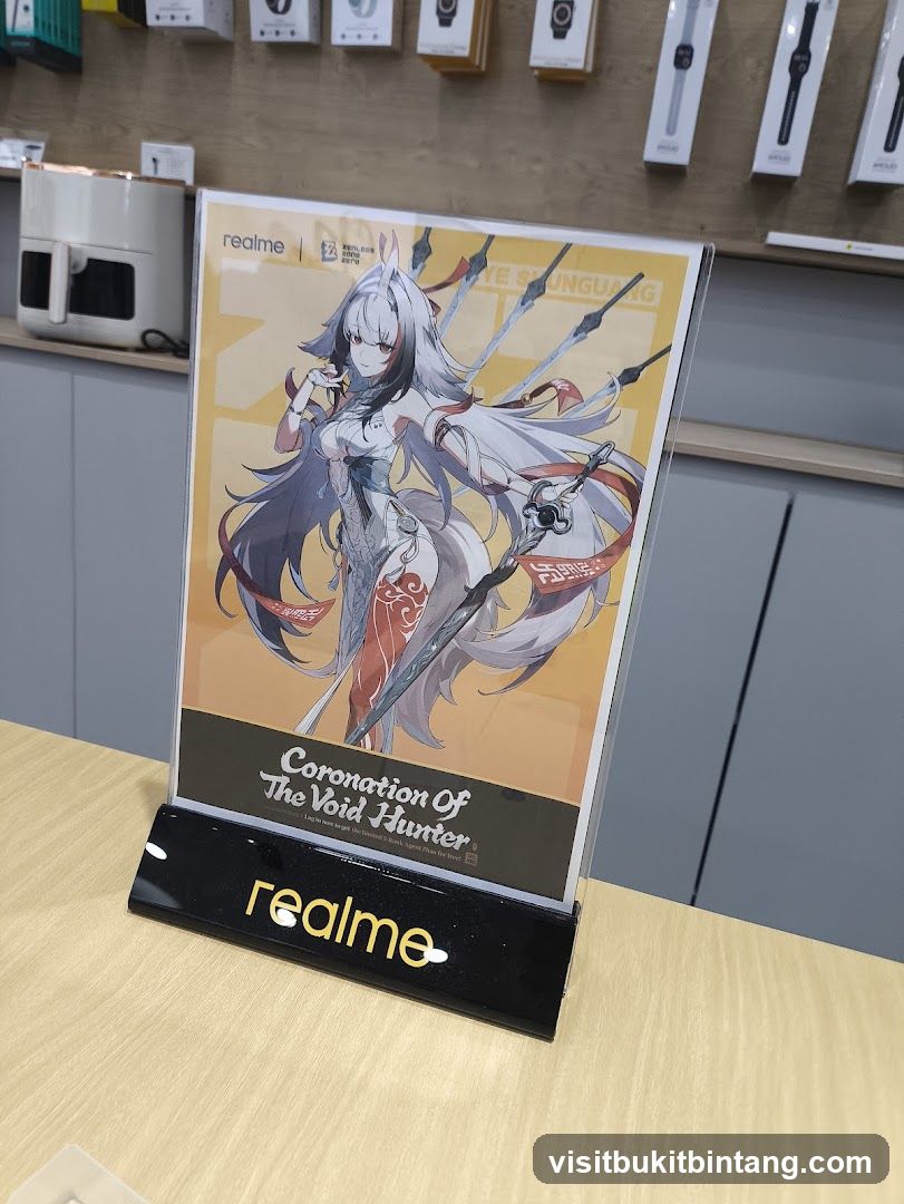 Realme promotional display