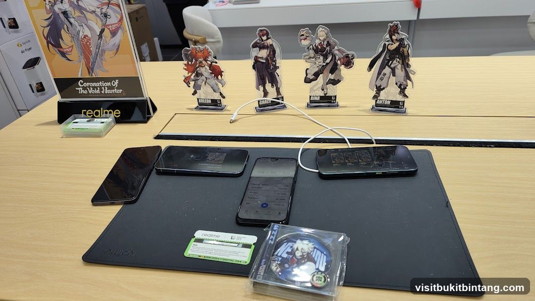 Product Display with Anime Figures