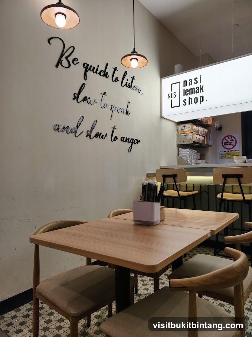 Nasi Lemak Shop Interior