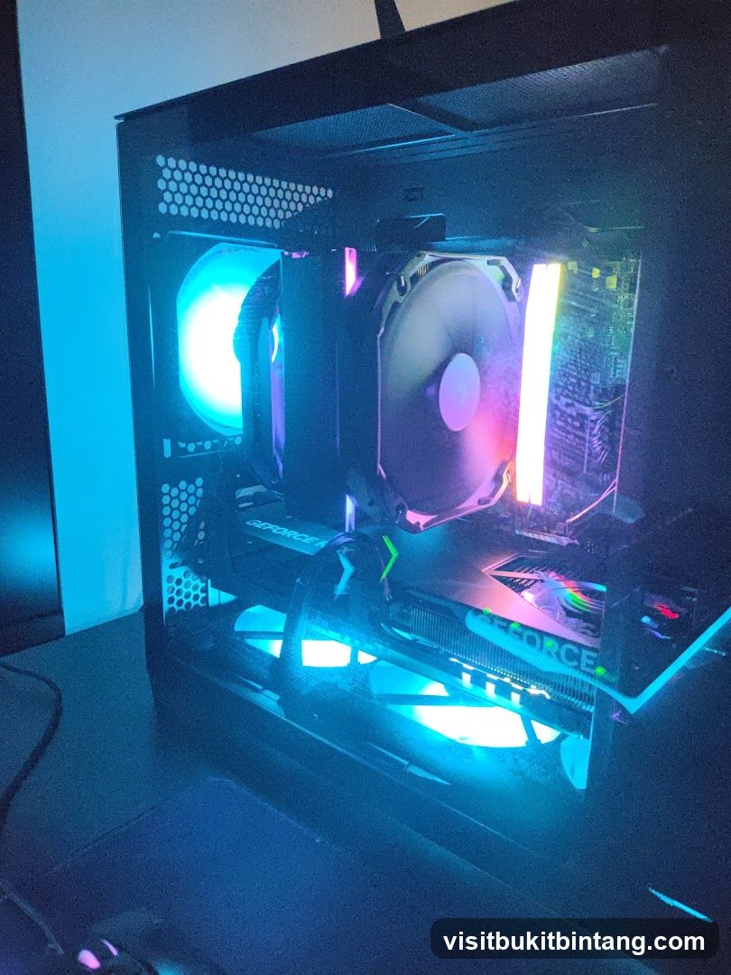 Computer Case with RGB Lighting