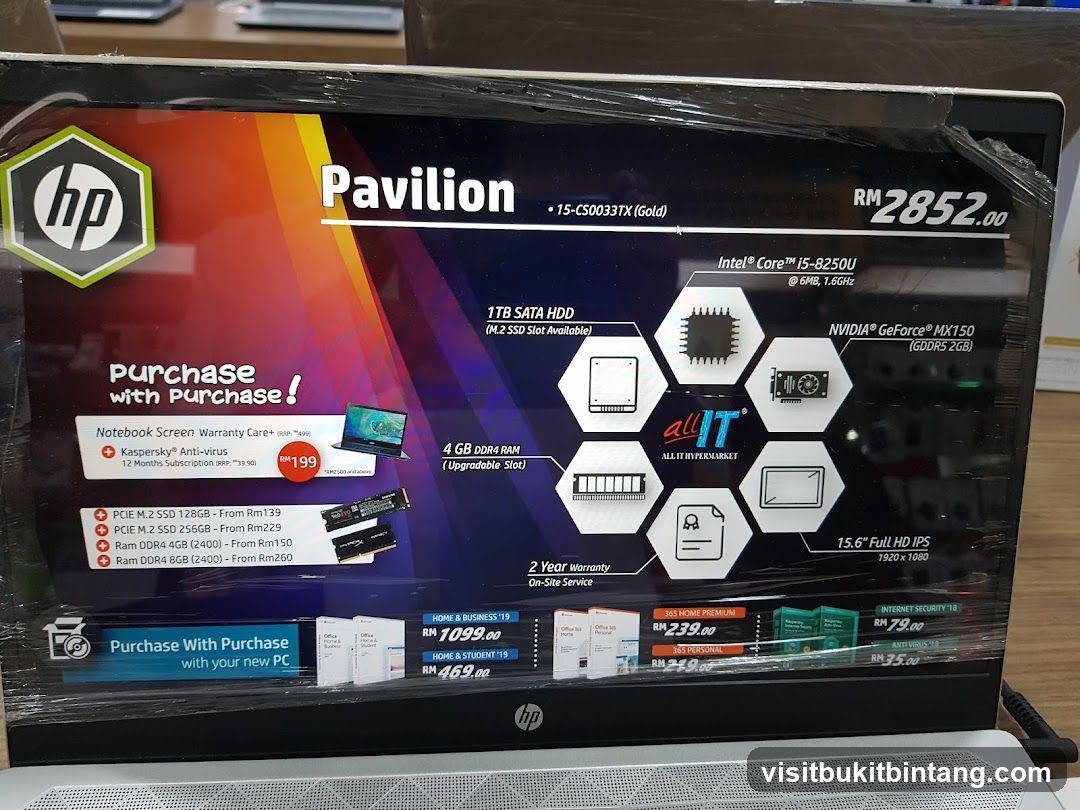 HP Pavilion Laptop Advertisement