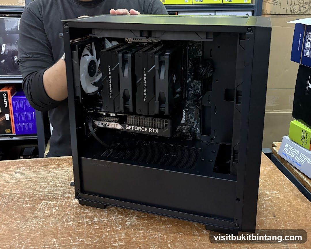 Computer Case with Components