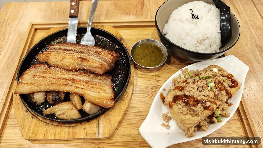 Pork Belly with Rice and Tofu