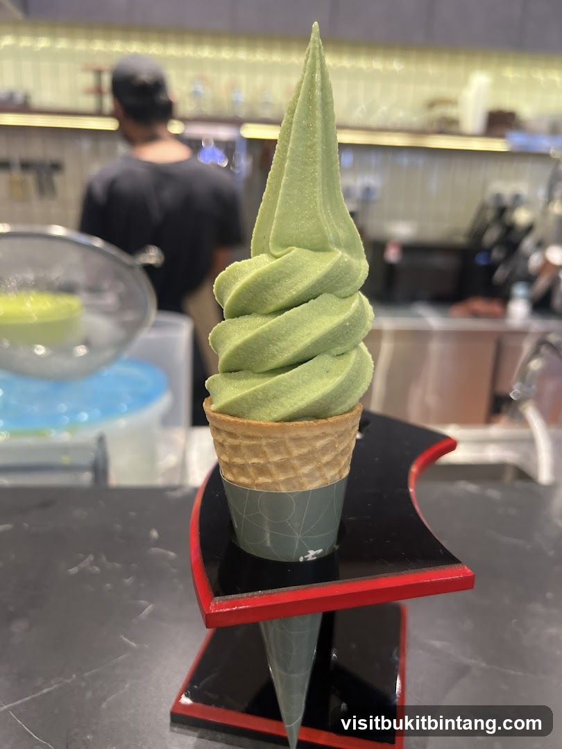 Matcha Soft Serve Ice Cream