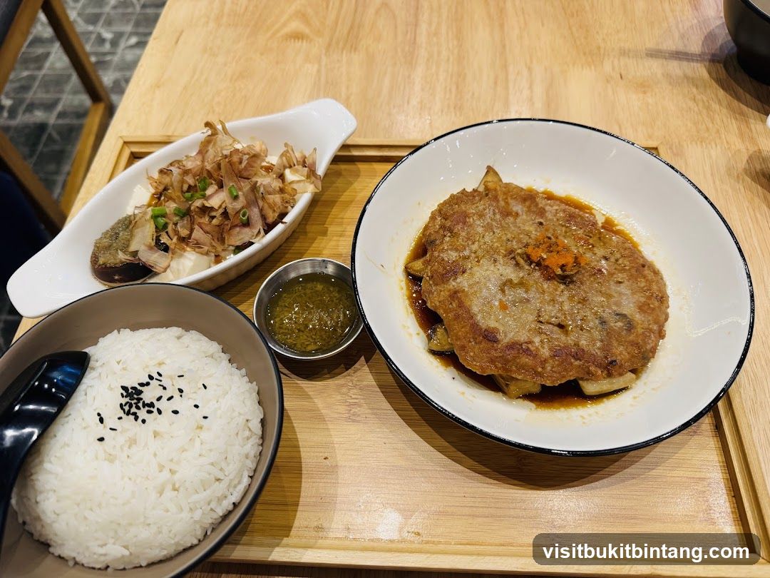 Meal with Rice and Side Dish