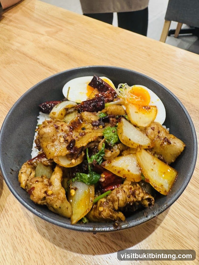 Spicy Pork and Egg Rice Bowl