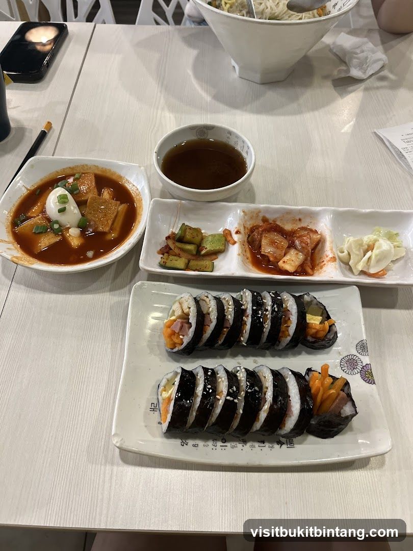 Korean Food Spread