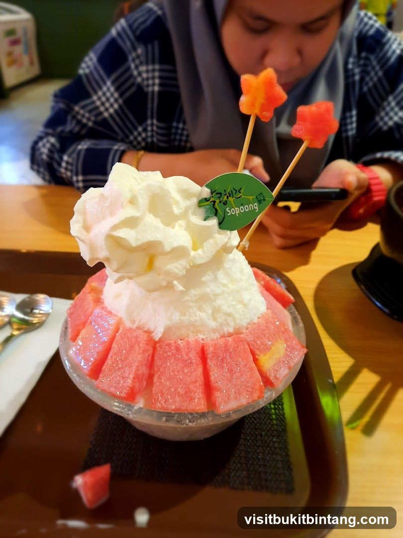 Dessert with fruit and whipped cream