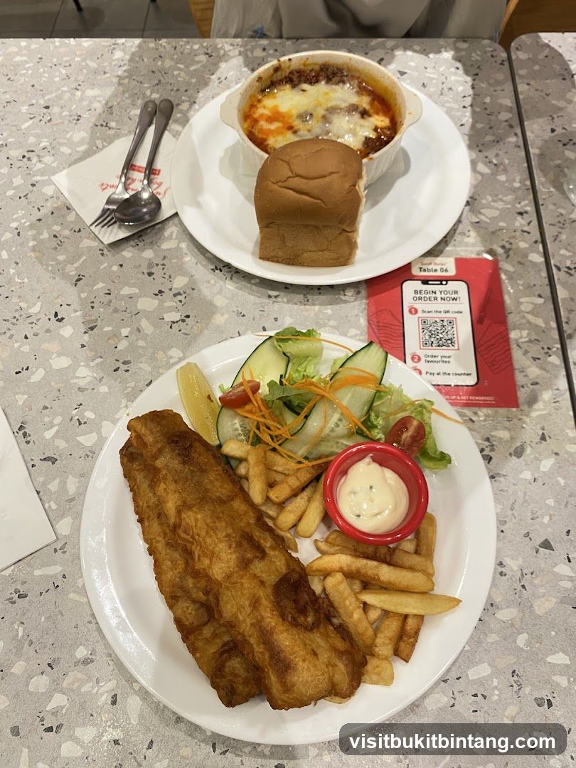 Fish and Chips with Lasagna