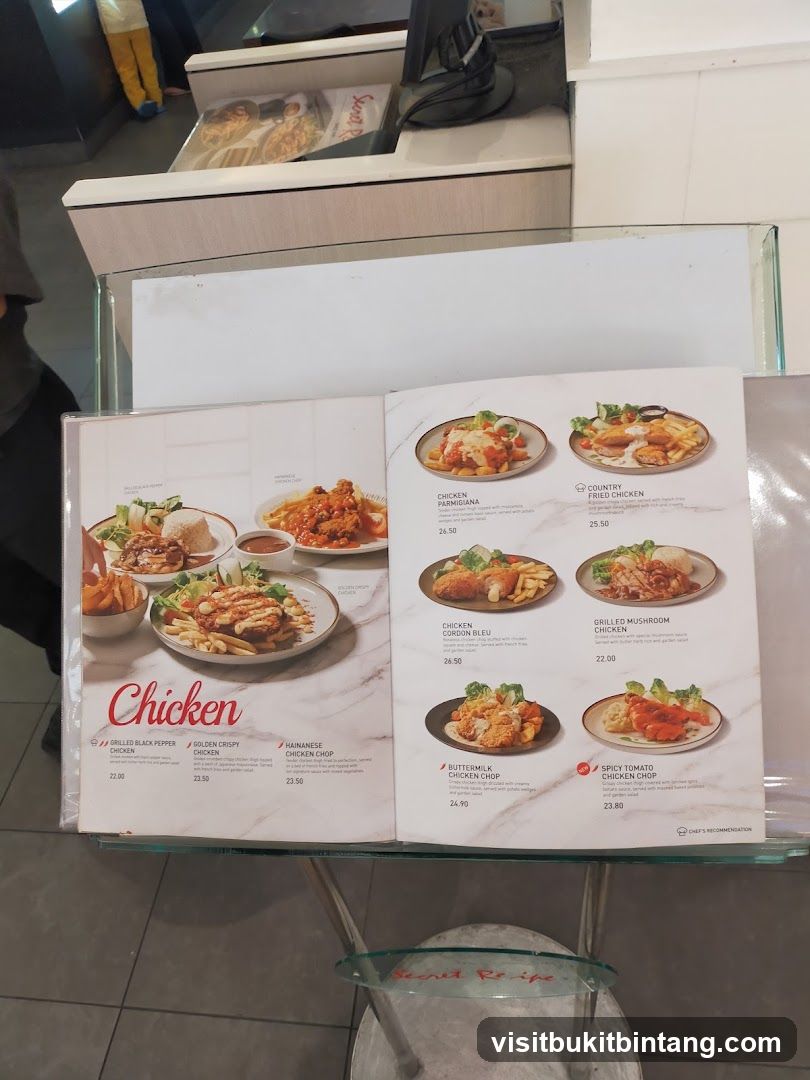 Chicken Menu