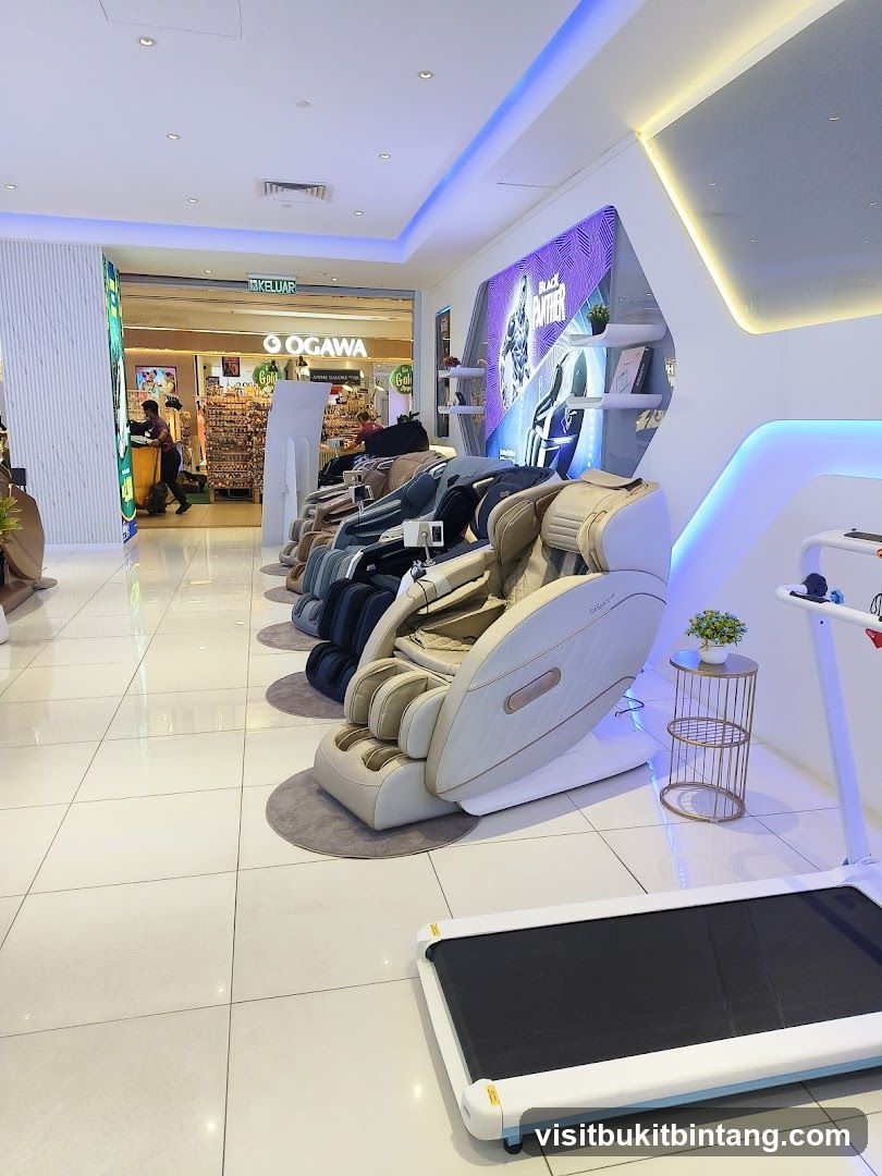 Massage Chairs and Treadmill Display