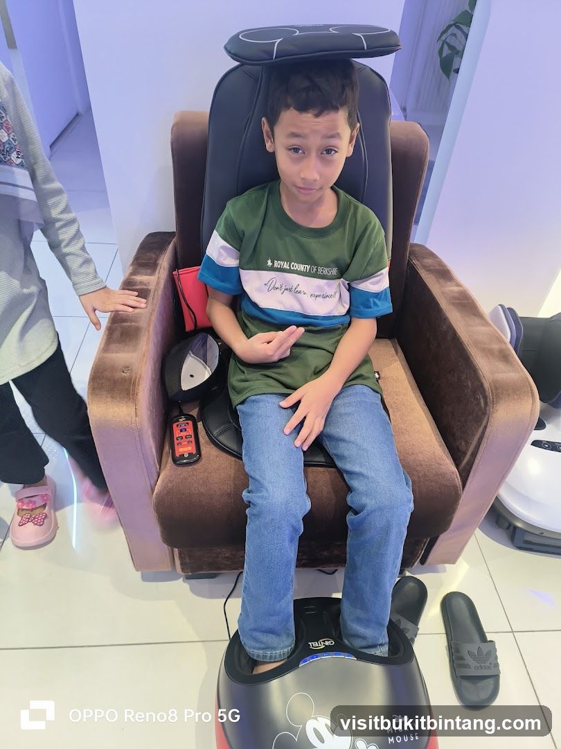 Boy in Massage Chair