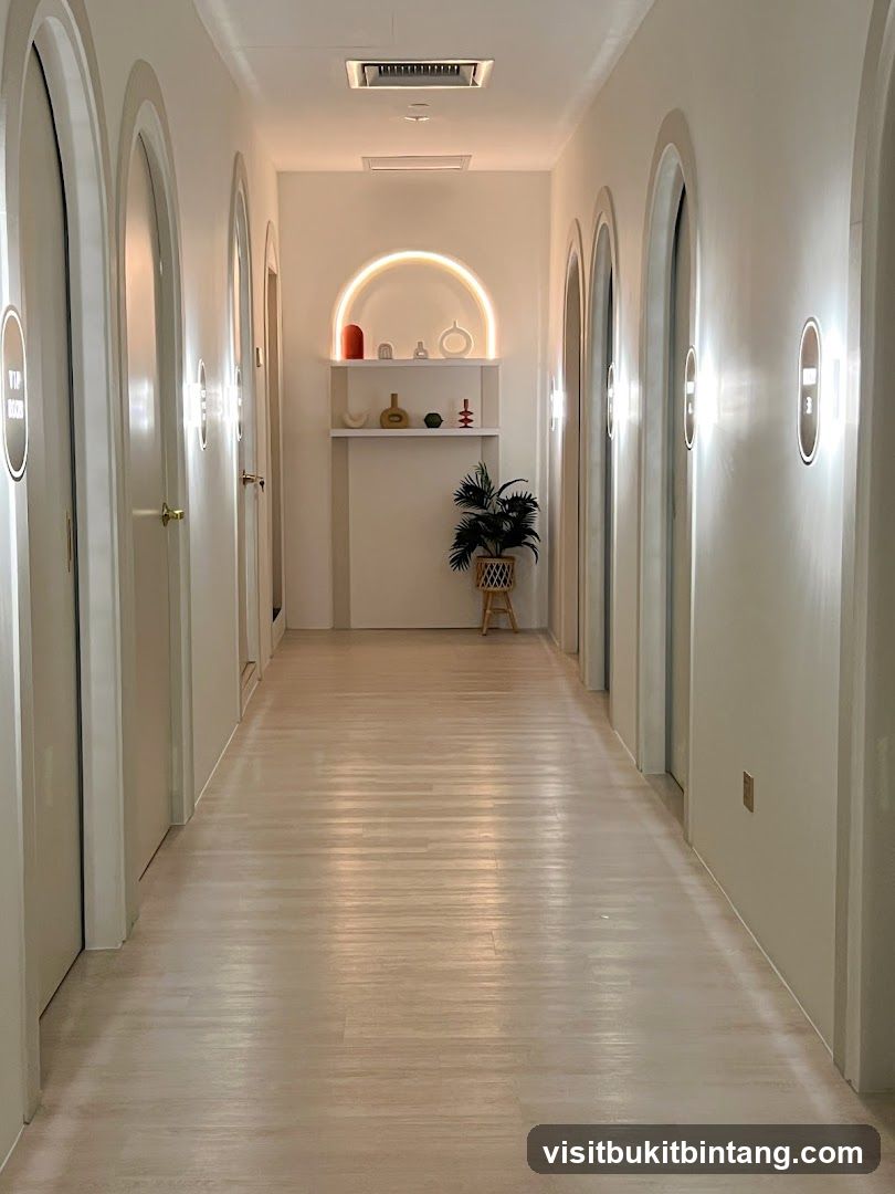 Hallway with Arched Doorways