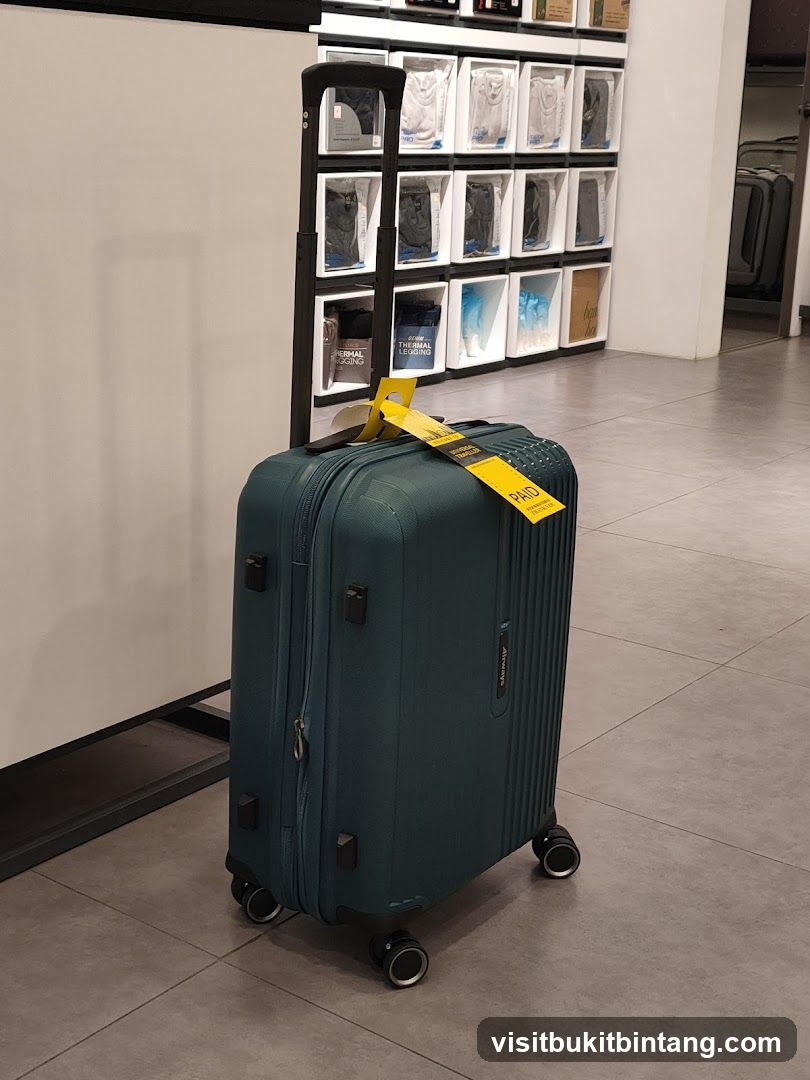 Suitcase in a store