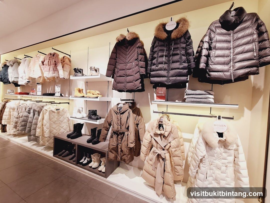 Winter Coats and Boots Display