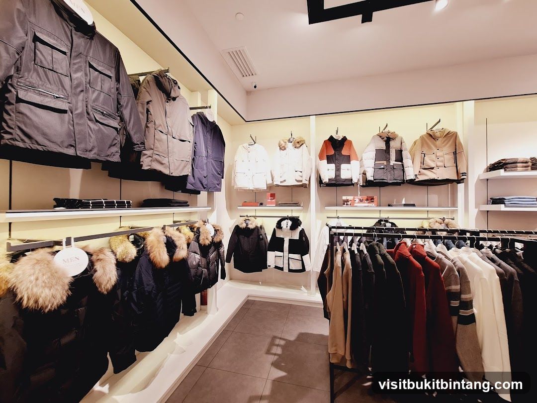 Winter Coats and Apparel Display