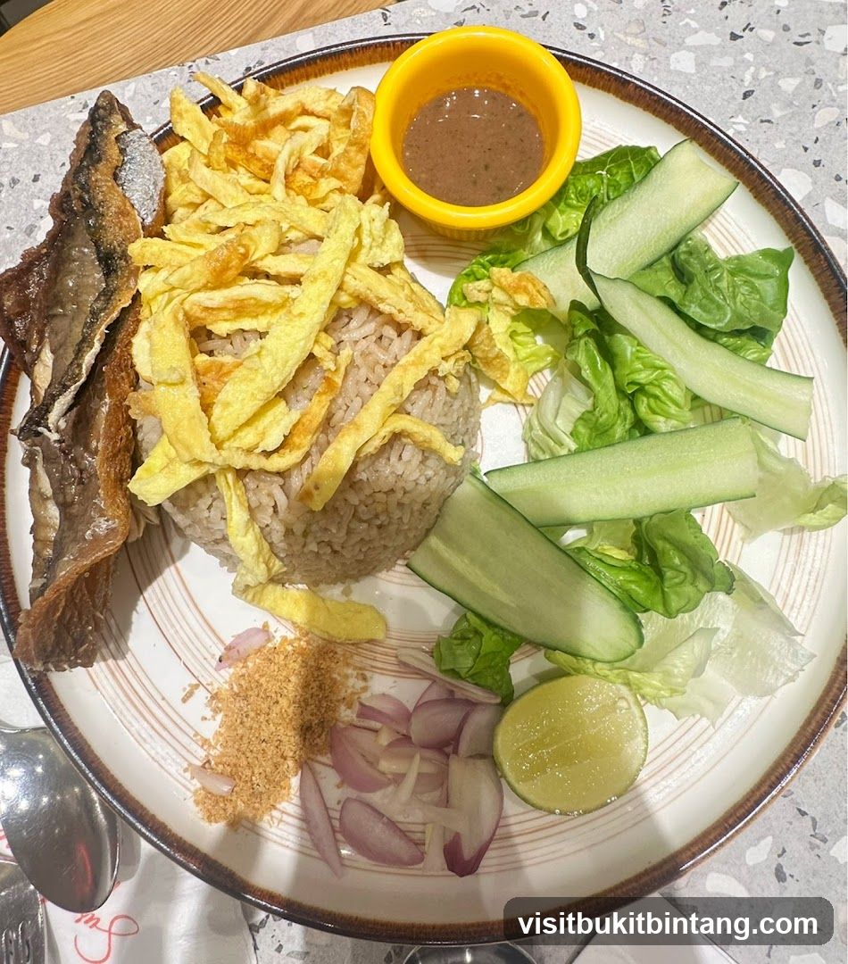 Rice dish with fish and vegetables