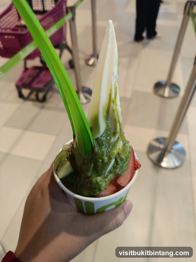 Frozen Yogurt with Fruit and Sauce