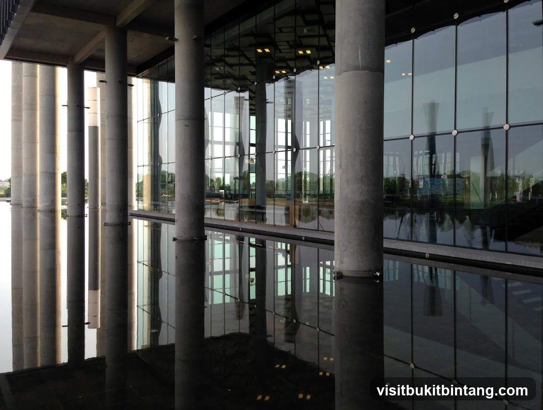 Modern Building with Reflecting Pool