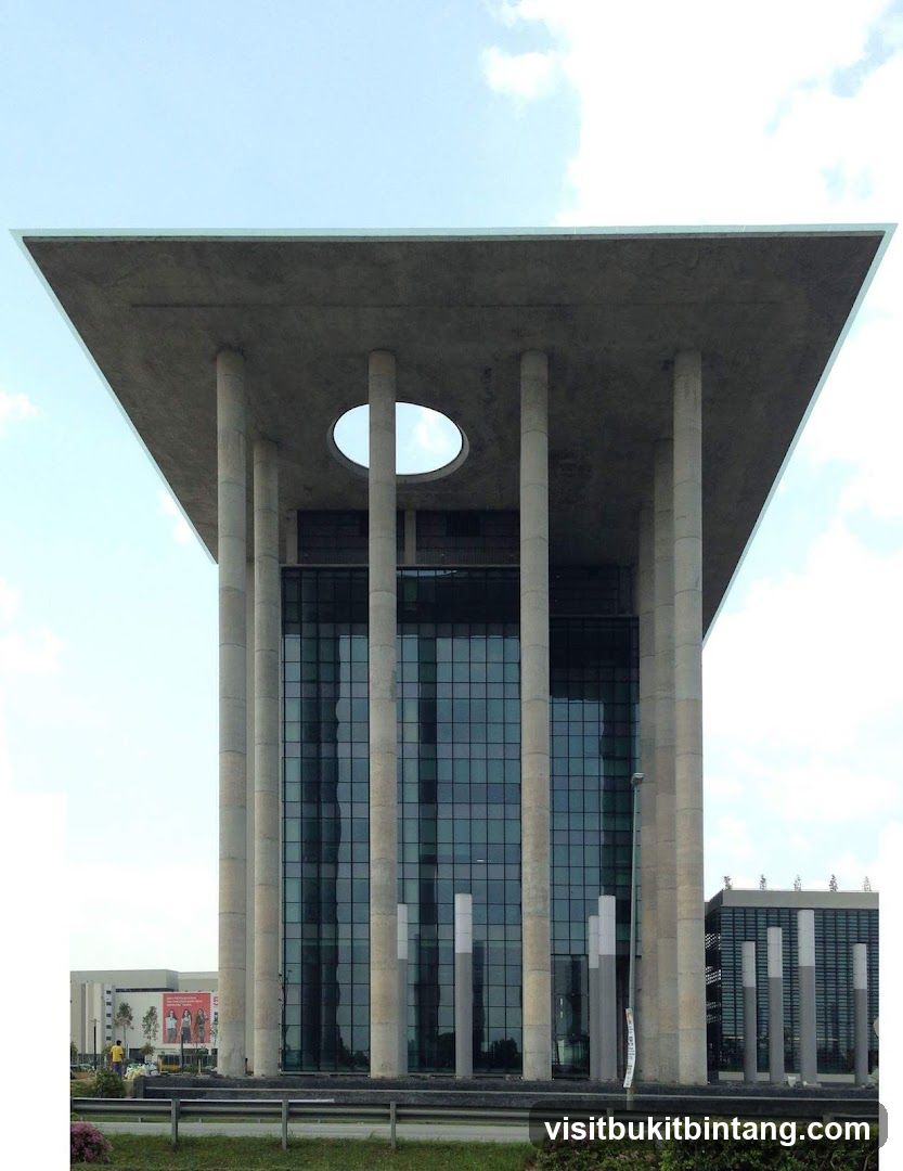 Modern Building with Columns