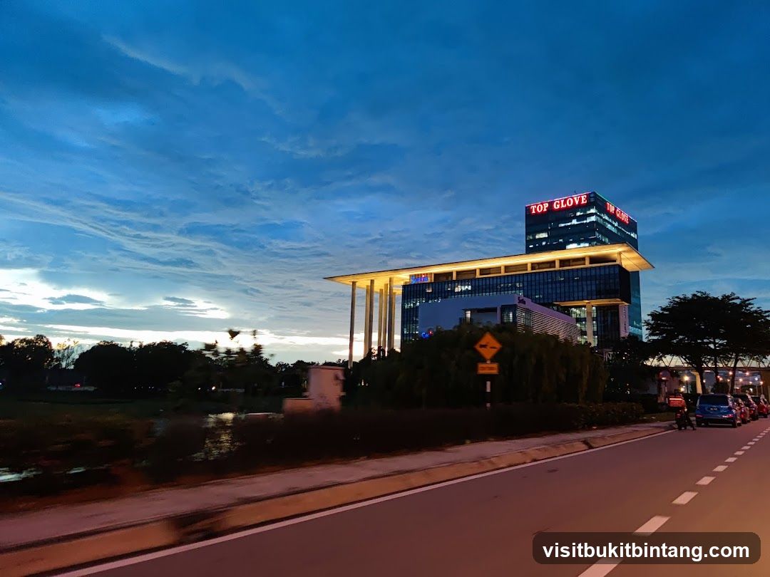 Top Glove Building at Dusk