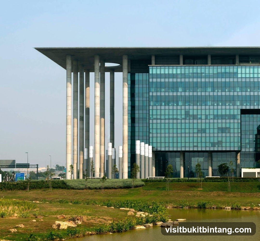 Modern Office Building with Colonnade