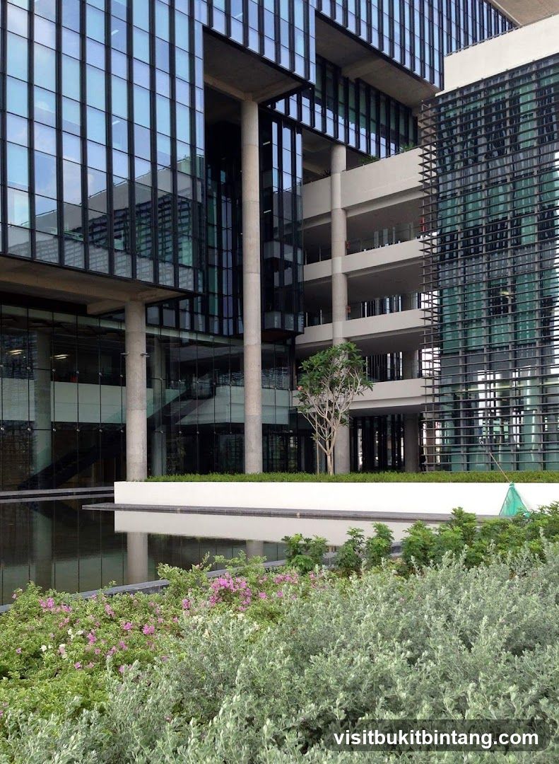 Modern Building with Reflecting Pool