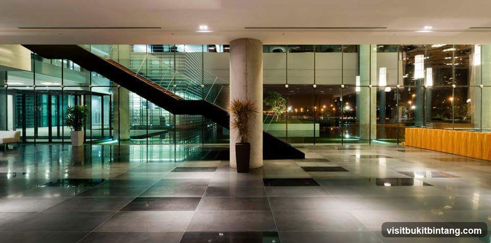 Modern Lobby with Escalator