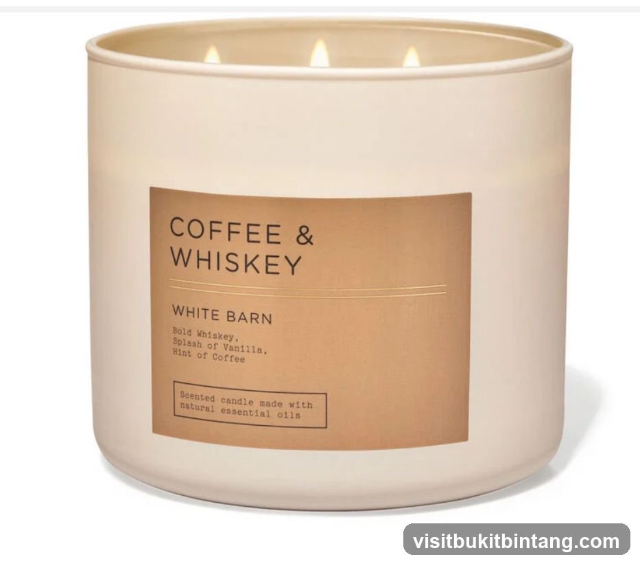 Coffee & Whiskey Scented Candle