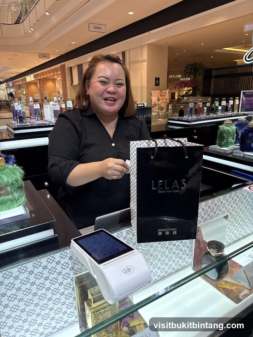 Salesperson at a Perfume Counter