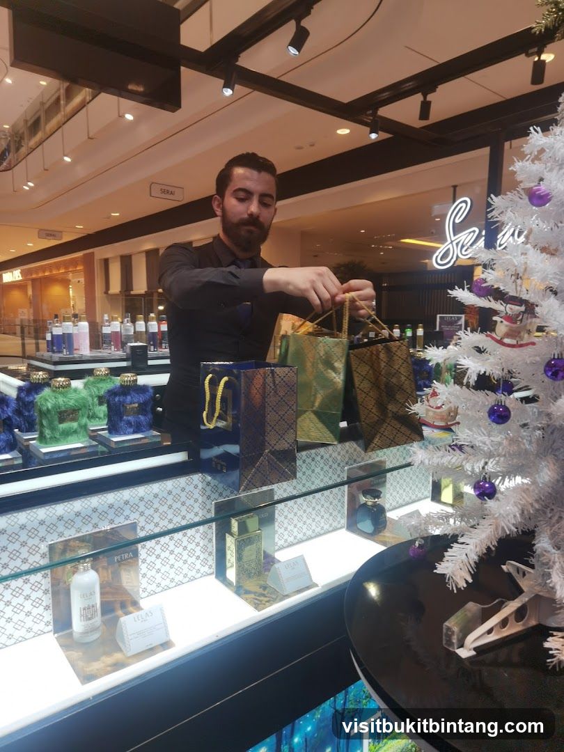 Sales Associate Preparing Gift Bags