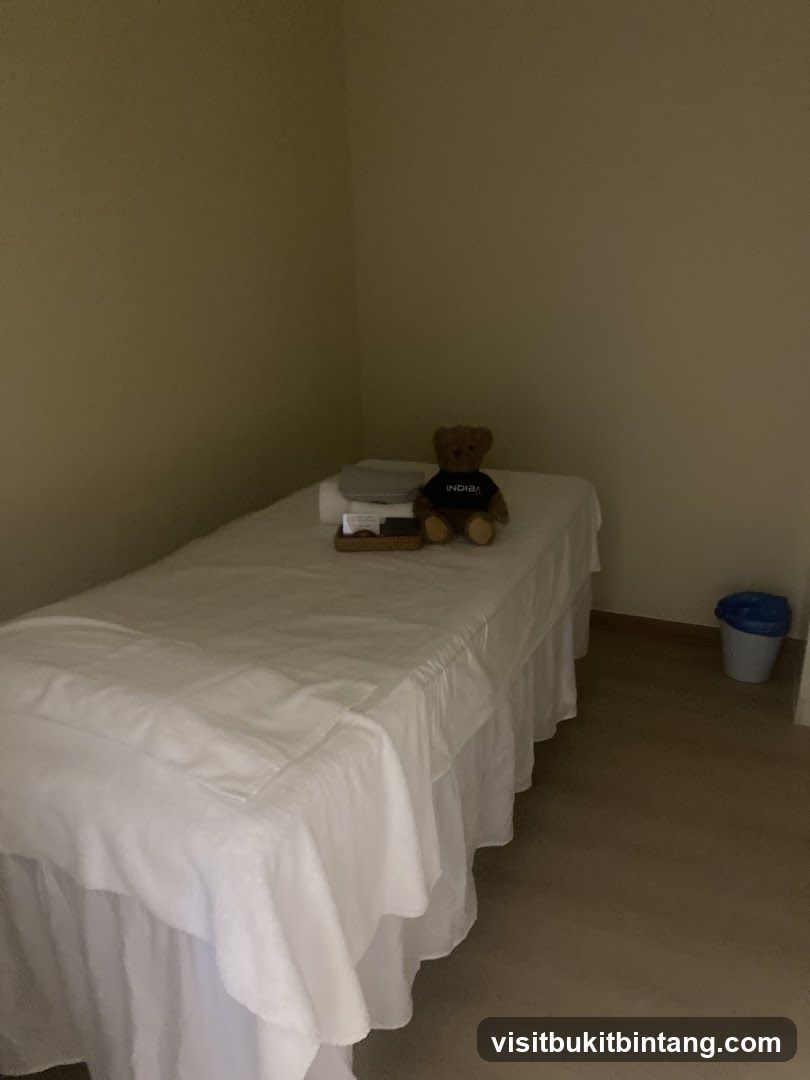 Massage Table with Teddy Bear