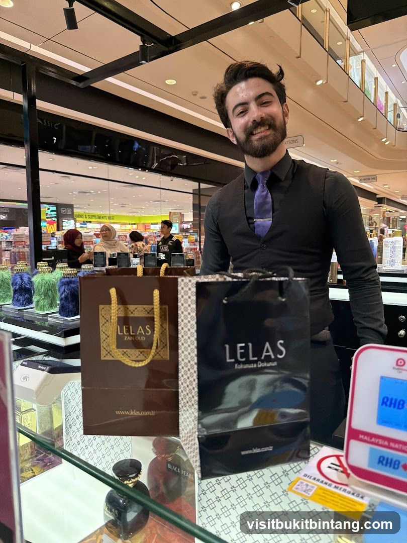 Sales Associate with Shopping Bags