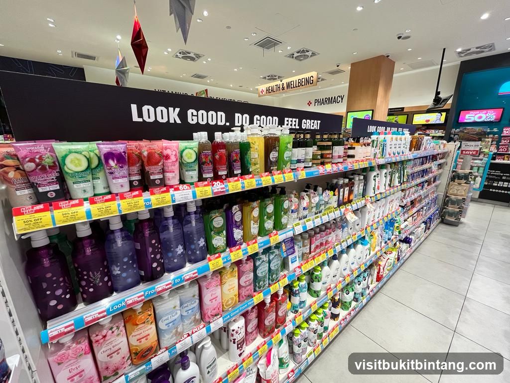 Health and Beauty Products Aisle