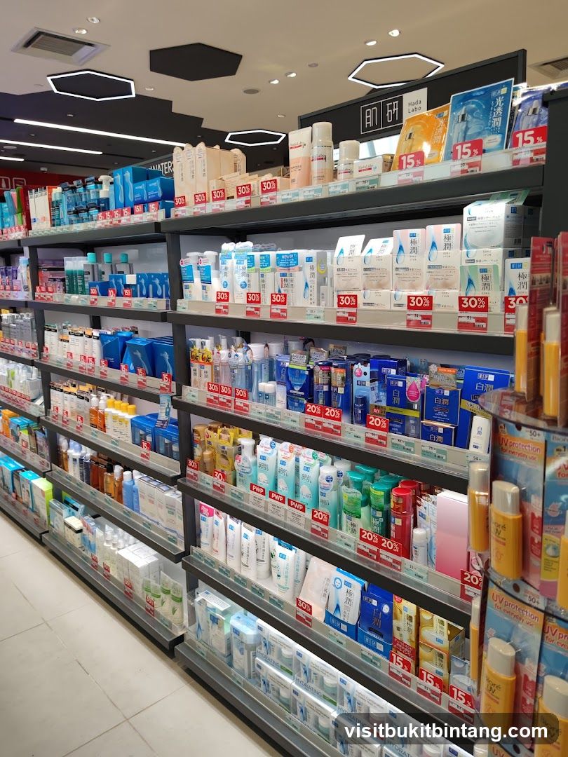 Skincare Products on Shelves