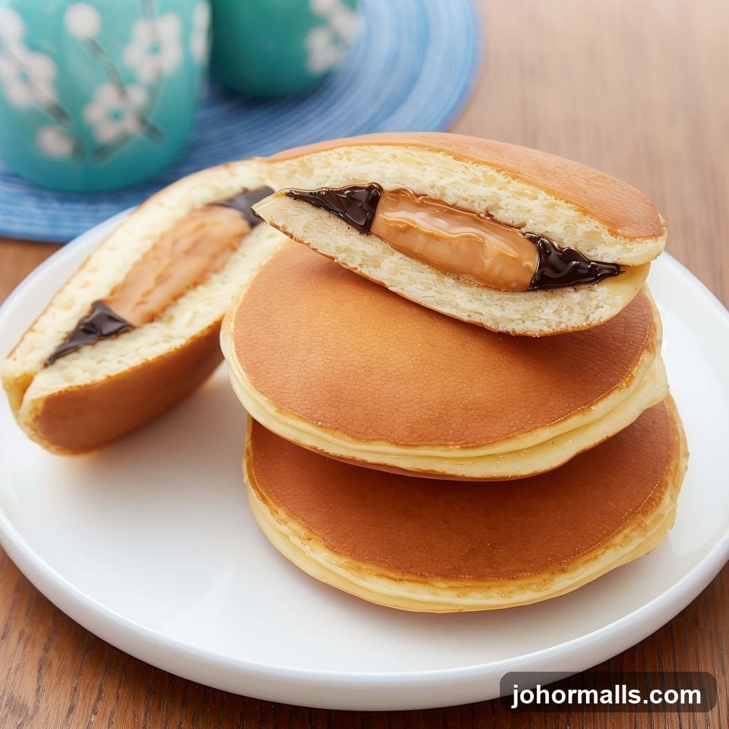 Dorayaki with Peanut Butter and Chocolate