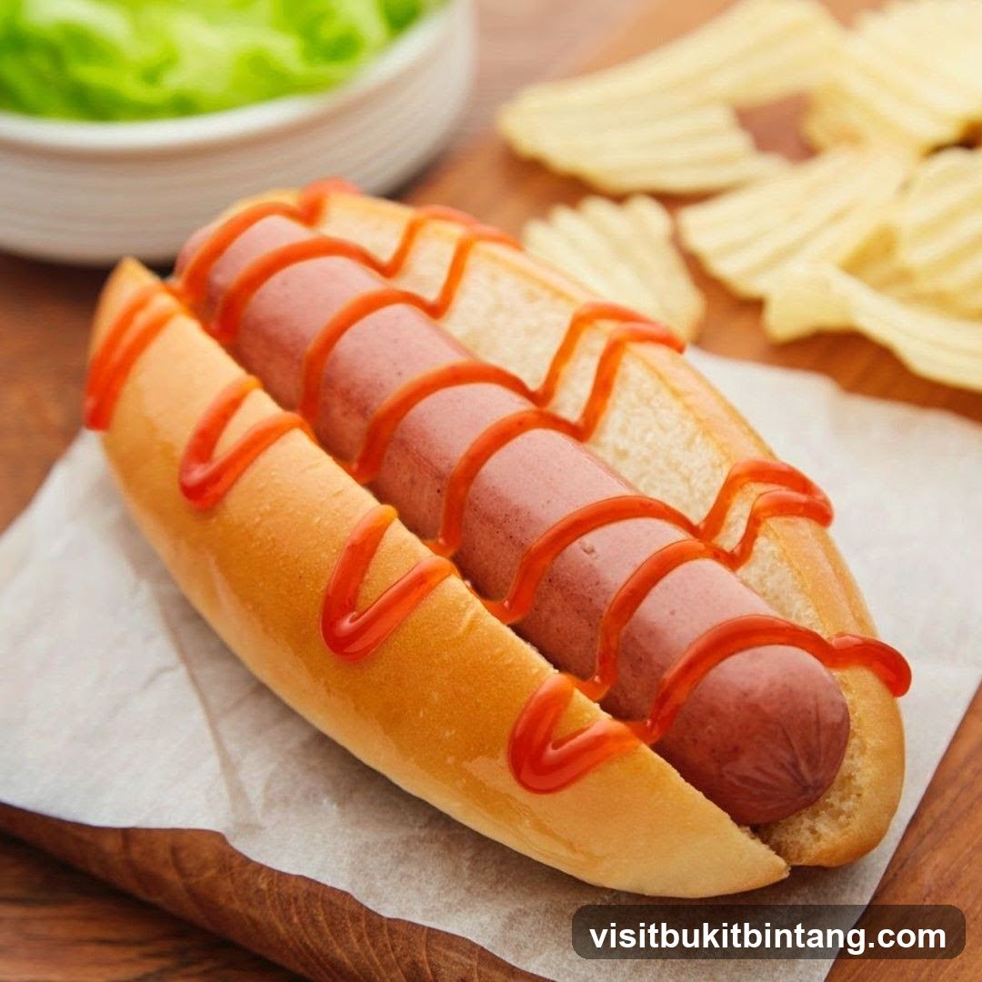 Hot Dog with Ketchup and Chips