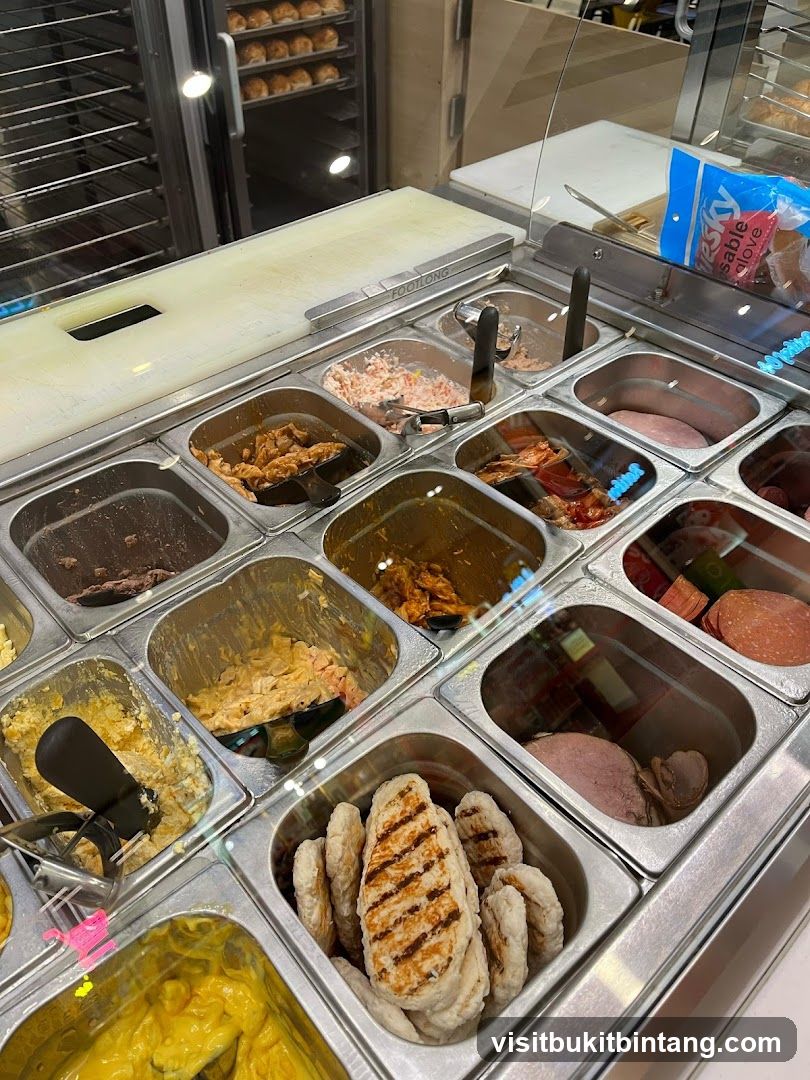 Sandwich Ingredients Display