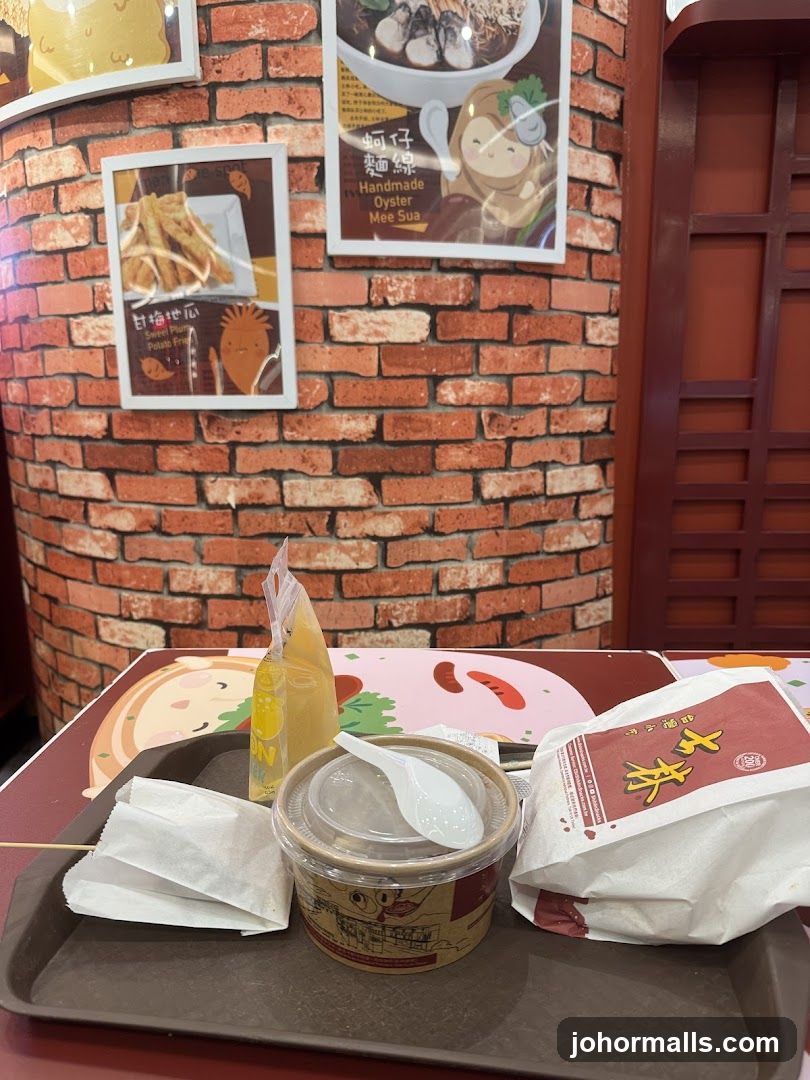 Food Tray with Drinks and Snacks