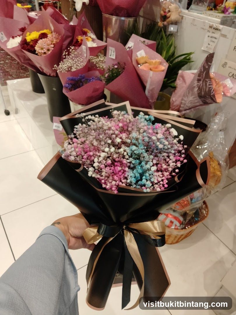 Colorful Baby's Breath Bouquets