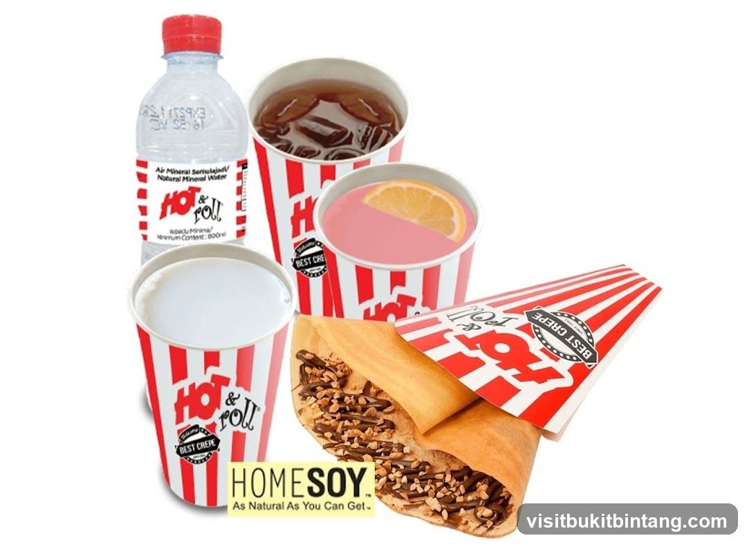 Hot & Roll Crepe and Drinks