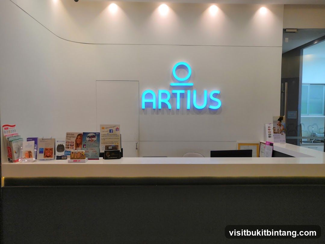 Reception Desk with Company Logo