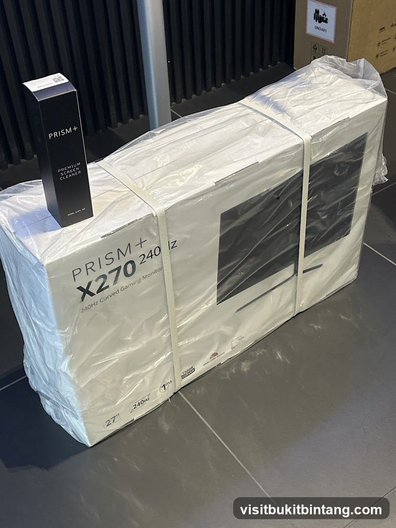 PRISM+ X270 240Hz Curved Gaming Monitor and Screen Cleaner